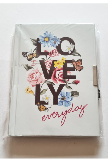 Modellino A5 Size Locked Commemorative Book - Mcolor 64 Sheets, Hard Cover, Cover Pattern Options