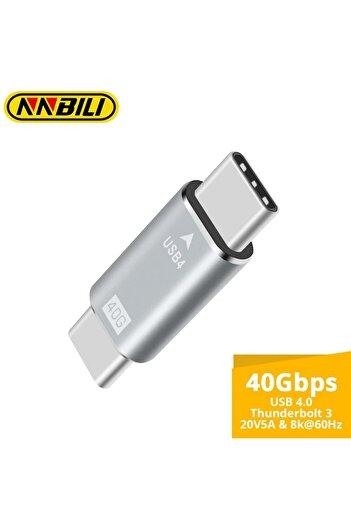 Choice 1Pcs NNBILI 40Gpbs Type C Male to TypeC Male Full Featured Adapter For Transmission and Charging for