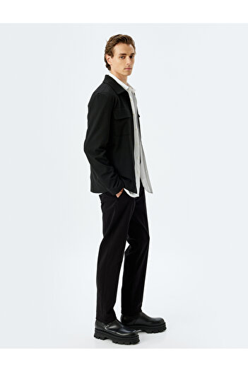 Koton Βαμβακερό παντελόνι Gabardine Slim Fit