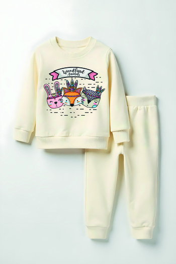 MYADA Unisex Premium Camper Animals Printed Bottom Top Kids Suit 23327