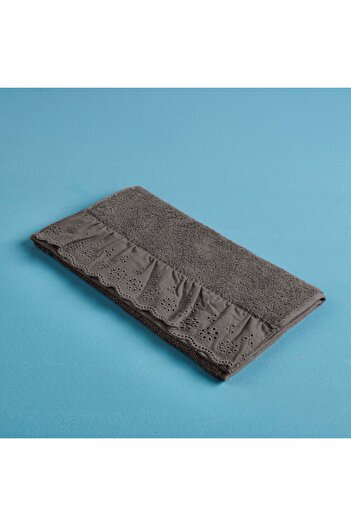 Evidea Soft Ruffle Hand Towel - Anthracite - 30X50 cm