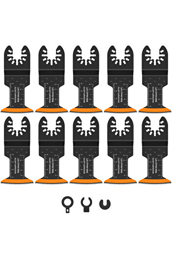 Choice1 10 Pcs 10/50Pcs Oscillating Saw Blades High Carbon Steel 44MM Arc Edge Multitool Blades Sharp Wear R