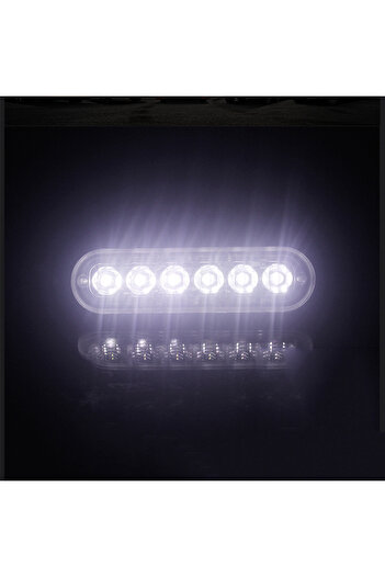 Choice 2pcs 12V-24V Fog Lights LED Work Light Flood Light Off-Road Car External Lights White 6 SMD LED I...