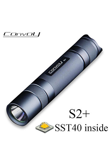Choice Black 5000K Convoy S2 Plus SST40 Flashlight Linterna LED High Powerful 18650 Flash Light 1800 Lumen