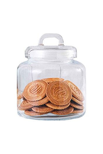Parfait Elegant and Sturdy Glass Storage Jar with Lid 2 Liter