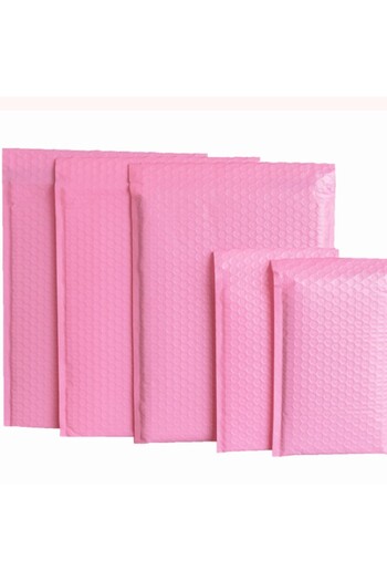 Choice 11*15cm 20pcs pink 20pcs Bubble Mailers Pink Poly Bubble Mailer Self Seal Padded Envelopes