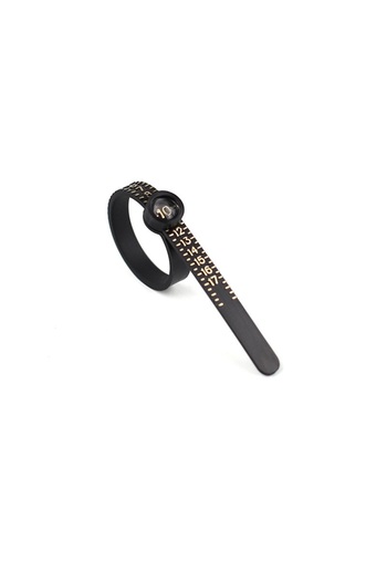 Choice US Size Black Ring Ruler Ring Measuring Tape Ring Measuring Tool Annular Coil Finger Size Filter wit