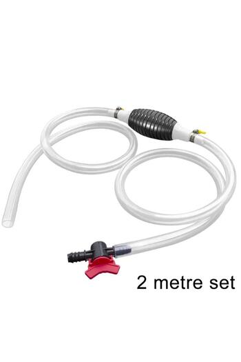 Choice A 2m Pvc Handy Manual Gas Oil Pump Car Fuel Pump Hand Straw Pump Durable For Liquid Gasoline Tuning.