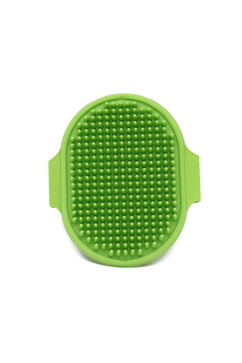Choice one size green Soft Rubber Dog Brush Comb Cat Bath Brush Rubber Glove Hair Fur Grooming Massage Brus