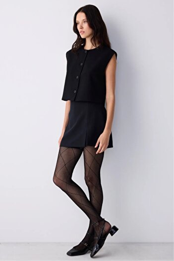 Penti Diamondd Black Fishnet Pantyhose