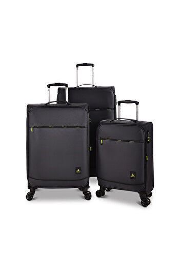 Track Travel Bag 3Pcs Luggage Set Soft Trolley LG001-3P
