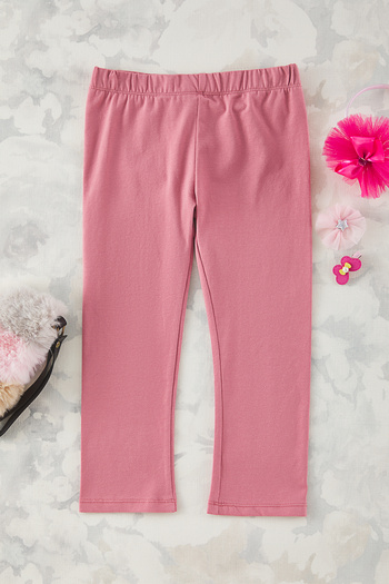 TRENDYOLKIDS Dusty Rose Plain Knitted Leggings Tkdss25Ta00008