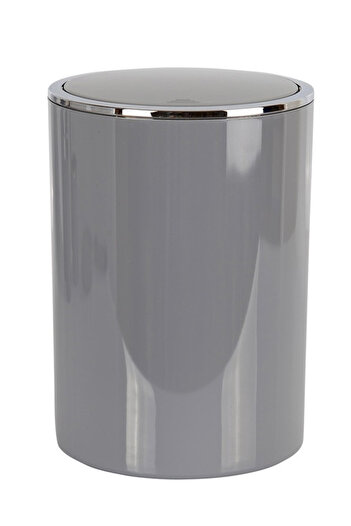 Prima Nova Lenox 6 Lt Gray Trash Can - for Bathroom, Kitchen, Office