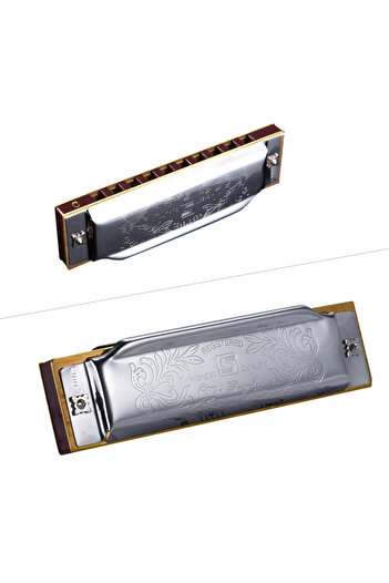 Choice SUZUKI Folkmaster Blues Harmonica Standard Key of C A B E F G Key 10-Hole 20 Tones Diatonic Blues...