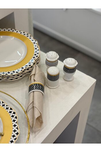 Lotus 34 Parça Bone China Porselen Kahvaltı Seti A166