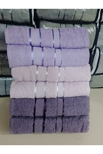 Deneme Zamanı 6 Pieces 50X90 Thick Towel Hand and Face Towels - Hair Towels