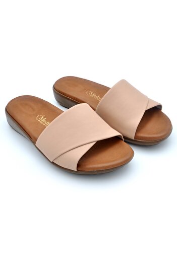 rednelax Anatomical Sole Daily Women's Slippers Mink Upper Heel Spur Supported Orthopedic Medical Medically