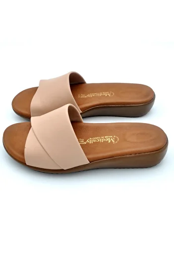 rednelax Anatomical Sole Daily Women's Slippers Mink Upper Heel Spur Supported Orthopedic Medical Medically