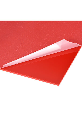 TASARIM TABELA Plexiglas roșu 15x30cm 3 mm Acrilic Plexiglas Foaie de plexiglas