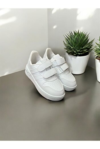 Miracan Unisex White Velcro Sneakers Comfortable Snekars