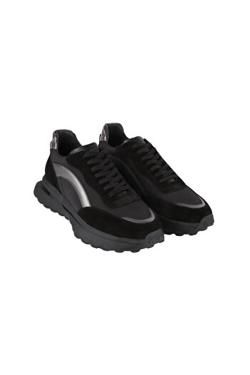 MARCOMEN 20343 SIYAH SUET SNEAKER DERI AYAKKABI