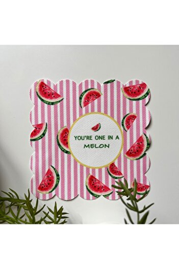 DECO Watermelon Patterned Cocktail Napkin