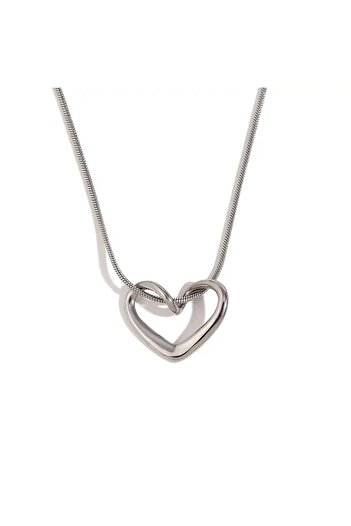 Nilsu Jewellery Accessory Steel Knot Heart Women's Necklace