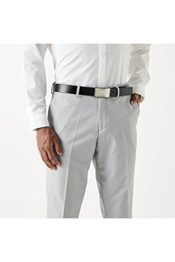 ECKO Leather Belt With Buckle Closure
