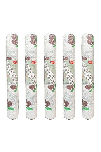Roll-Up Față de masă din hârtie laminată de unică folosință cu model măsline - 100x150 Cm. - 16 foi 5 role