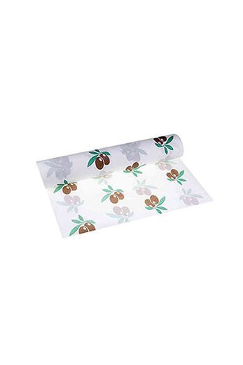 Roll-Up Χαρτί Τραπεζομάντιλο Μίας Χρήσης - 100x150 εκ. - Μοτίβο ελιάς -16 φύλλα 3 ρολά