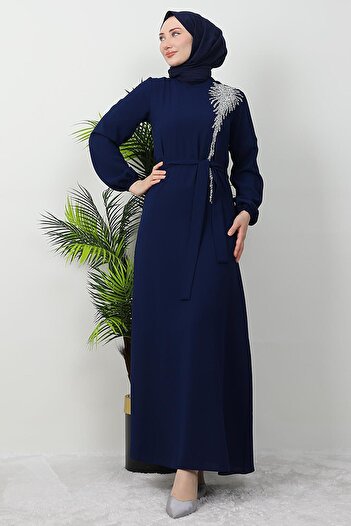 GİZ AGİYİM Φόρεμα Navy Blue Sinem Hijab
