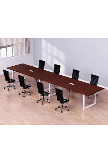 Mahmayi Vorm 136-36 Modern Conference-Meeting Table for Office, Home-(8 Seater, Apple Cherry)