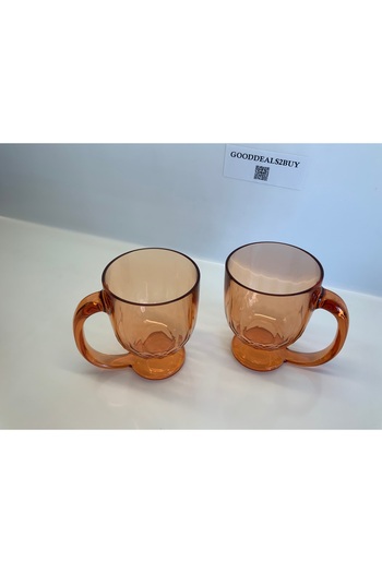 Madame Coco Domme Plastic Mug - Orange - 385 ml