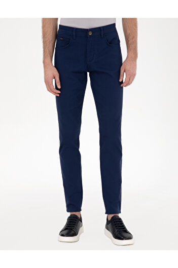 Pierre Cardin İndigo Slim Fit 5 Pocket Chino Pants 50271249-Vr028