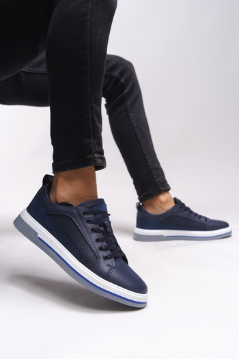 Riccon Clervoril Men's Sneakers - 0012479   Navy Blue