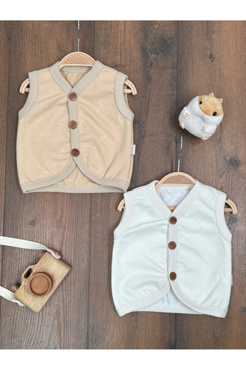 tiwitibaby Baby Vest Star Pattern Seasonal Unisex Baby Vest Set of 2