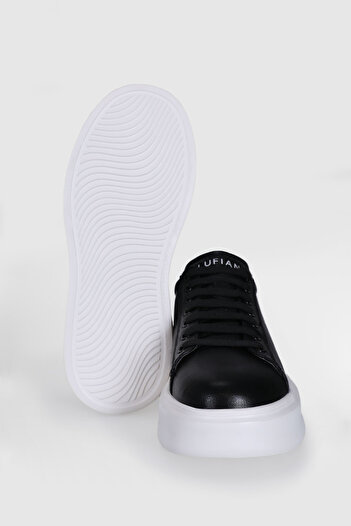 Lufian Gage Erkek Hakiki Deri Sneaker Ayakkabı SİYAH