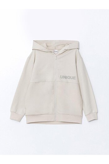 LC Waikiki Lcw Kids Hooded Boy Zippered Sweatshirt