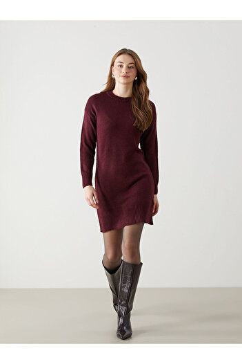 LC Waikiki Peak New Season Crew Neck Women's Knitwear Dress