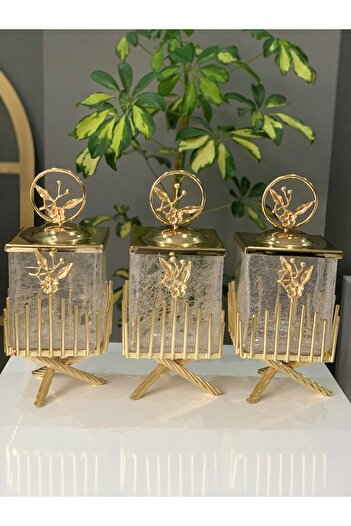 AZADE BAKIR Stick Square Jar Set of 3