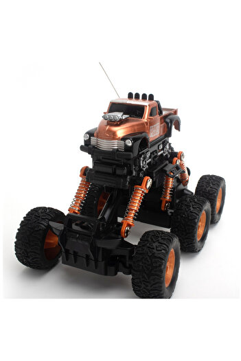 Fab N Funky Four Way Six Wheel 1.28 Remote Controlled Truck - Orange