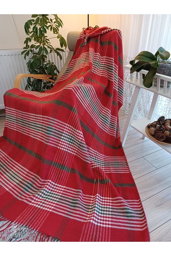 stay with love Blanket Single 150*200 cm Red-White Valentine's Day Gift