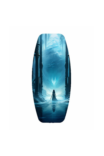 wudie Wooden Printed Balance Board Rocket Balance Board Rocket Gym Board