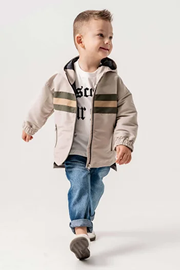 Gold Class Kidswear Hooded Double Pocket Lined 3 Piece Boy's Jacket Suit