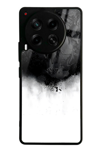 Spoyi Glossy Phone Case for Tecno Camon 30 Black Smoke Design