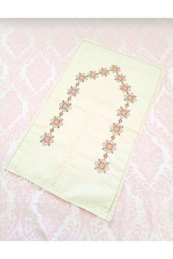 HMZ Textile Gift Dowery Package Etamine and Canvas Handworked Cotton Prayer Rug.