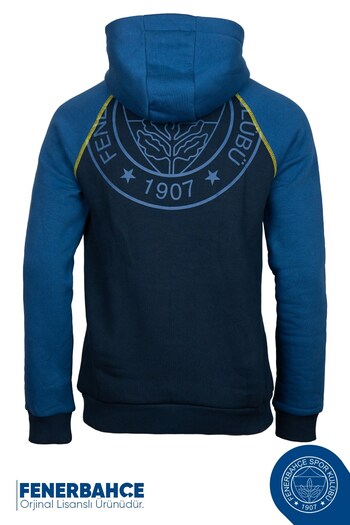 Fenerbahçe Original Licensed Hooded Blue Men's Sweat