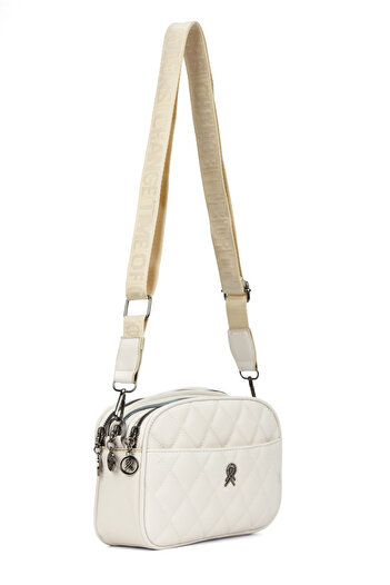 Newish Quilted Fabric Women's Cross Shoulder Bag