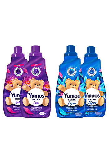 Yumoş Yumoş Extra Softener Lotus ml 1440ml X2 + Yumoş Extra Concentrated Fabric Softener Lilyum 1440ml X