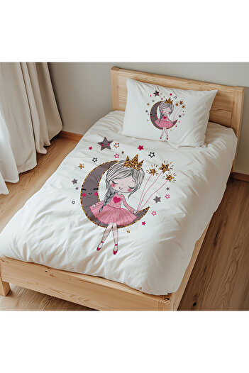 Lilabio Princess Односпальний комплект постільної білизни - 100% бавовна, 160x220 см